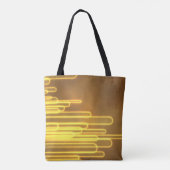 Lignes et boucles jaune néon sur un sac fourre-tou (Dos)