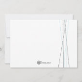 Lignes et points Invitation à une fête ou à un évé (Dos)