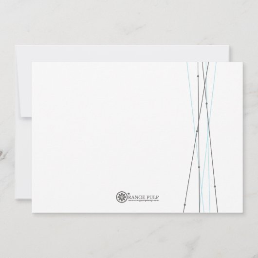 Lignes et points Invitation à une fête ou à un évé (Dos)