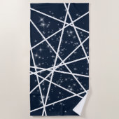 Lignes et serviettes de plage Stars (Devant)