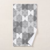 Lignes géométriques gris les années 50 moderne moy (Serviette à main)