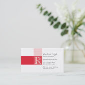 Lignes géométriques modernes carte de visite (Debout devant)