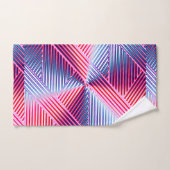 Lignes géométriques multicolores dégradées moderne (Serviette à main)