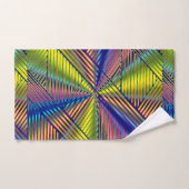 Lignes géométriques multicolores dégradées moderne (Serviette à main)