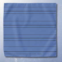Lignes horizontales, foulard bleu à rayures noires