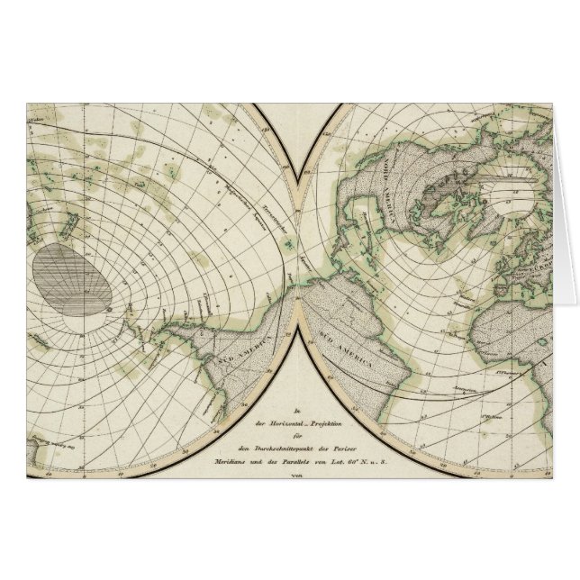 Lignes isodynamiques mondiales (Devant horizontal)