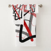 Lignes libres en noir et rouge (En situation)