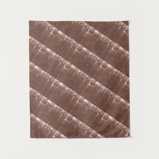 LIGNES Mandala MODERNES - Tapisserie BROWN (Devant)