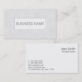 Lignes modernes carte de visite de wedding planner (Devant / Derrière)