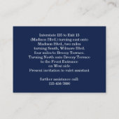 Lignes modernes Cartes de direction de Marine prof (Dos)