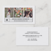 Lignes modernes | Cartes de visite photographique (Devant / Derrière)