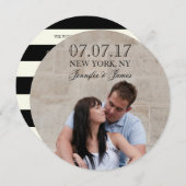 LIGNES MODERNES | PHOTO ENREGISTRER LA CARTE DE DA (Devant / Derrière)