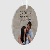 LIGNES MODERNES | PHOTO ENREGISTRER LA DATE ORNAME (devant)