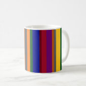 Lignes multicolores sur un mug classique (Devant droit)