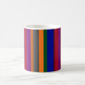 Lignes multicolores sur un mug classique (Centre)