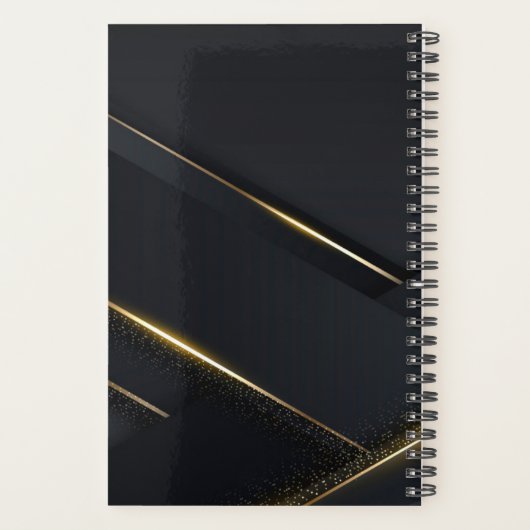 Lignes Noir Et Or Gris Foncé (Dos)