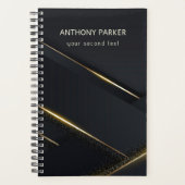 Lignes Noir Et Or Gris Foncé (Devant)