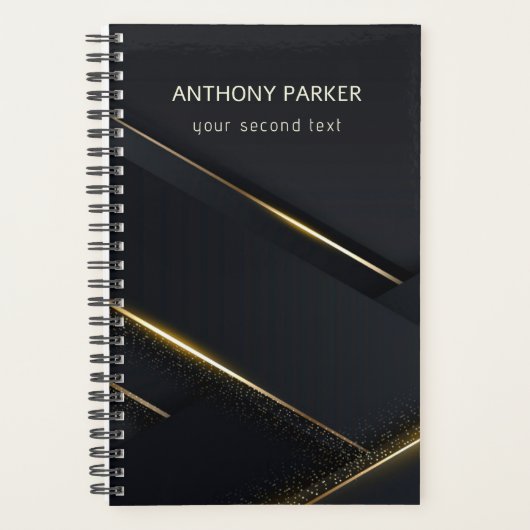 Lignes Noir Et Or Gris Foncé (Devant)