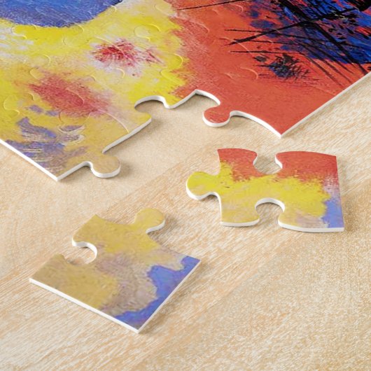 Lignes noires puzzle de Kandinsky (Côté)