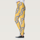 Lignes ondulées Leggings Motifs sans fil | Vague o (Gauche)