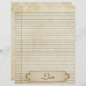 Lignes papier vintages 2 (Devant / Derrière)