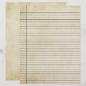 Lignes papier vintages 3 (Devant / Derrière)