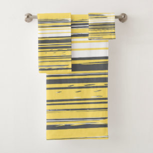 Lignes peintes à la main - jaune