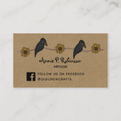 LIGNES PRIMITAIRES SUR KRAFT CARTE DE VISITE (Dos)