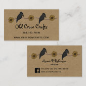 LIGNES PRIMITAIRES SUR KRAFT CARTE DE VISITE (Devant / Derrière)