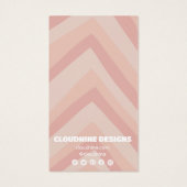 Lignes roses Écouter Collier Bijoux Carte d'affich (Dos)