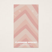 Lignes roses Écouter Collier Bijoux Carte d'affich (Devant)