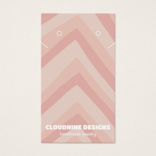 Lignes roses Écouter Collier Bijoux Carte d'affich (Devant)