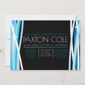 LIGNES SIMPLES BAR MITZVAH Invitation (Devant)