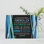 LIGNES SIMPLES Bat Bar Mitzvah Invitation (Debout devant)