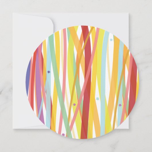 LIGNES SIMPLES Bat Bar Mitzvah Invitation (Dos)