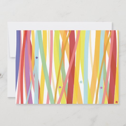 Lignes simples Bat Bar Mitzvah Invitation (Dos)