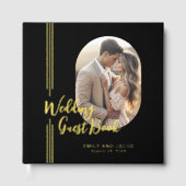 Lignes simples et élégantes Mariage photo ovale (Recto)