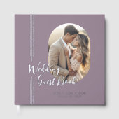 Lignes simples et élégantes Oval Photo Mariage Liv (Recto)