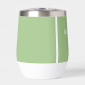 Lignes vertes et blanches sur mesure (Avant)