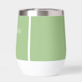 Lignes vertes et blanches sur mesure (Arrière)