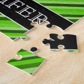 Lignes Vertes/motif de rayures + Puzzle nommé fait (Côté)
