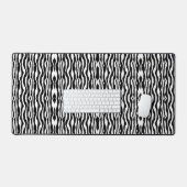 Lignes verticales en noir blanc Design artistique (Clavier et souris)