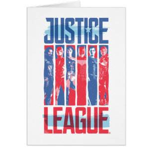 Ligue de Justice   Blue & Red Group Pop Art