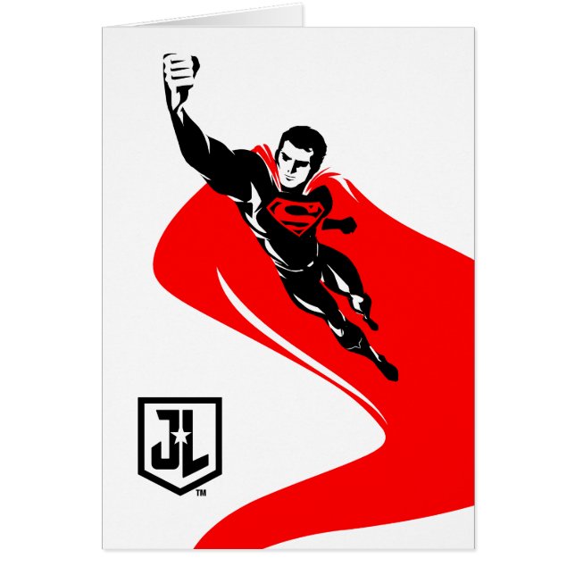 Ligue de Justice | Superman Flying Noir Pop Art (Devant)