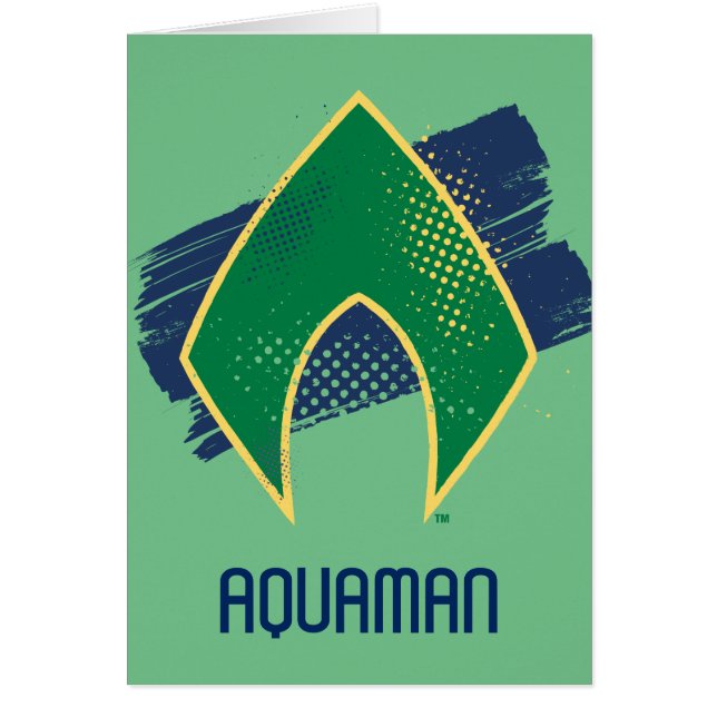 Ligue de Justice | Symbole Aquaman à demi-teintes  (Devant)