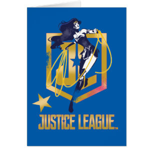 Ligue de Justice   Wonder Woman JL Logo Pop Art