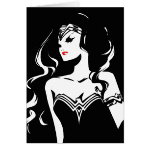 Ligue de Justice Wonder Woman Noir Pop Art