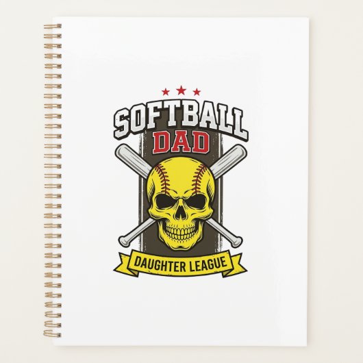 Ligue de softball père fille design vectoriel vint (Devant)