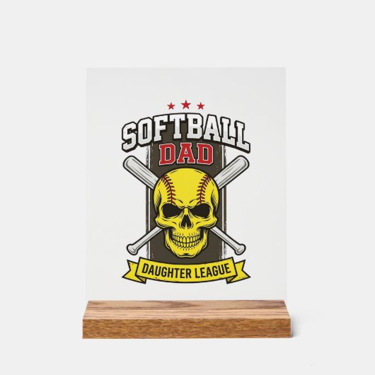 Ligue de softball père fille design vectoriel vint (Recto)