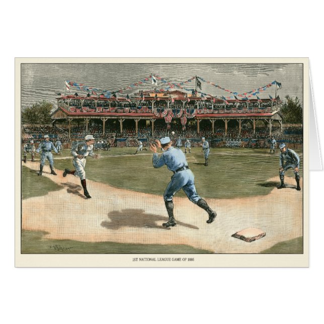 Ligue nationale de baseball 1886 (Devant horizontal)